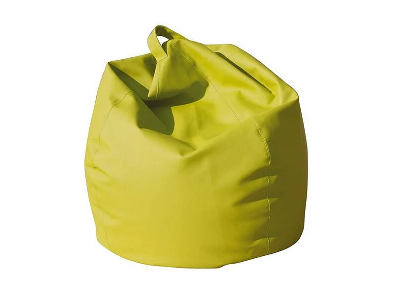 Pufe Azelia, Poltrona multiusos, Pufe, Pufe para pés, Fabricado em Itália, 70x70 h110 cm, Amarelo