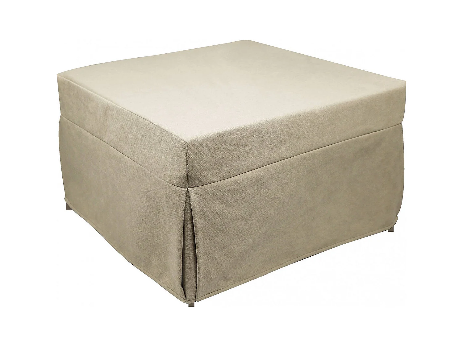 Talamo Italia - Pouf Arno, 78x78 h45 cm, Beige