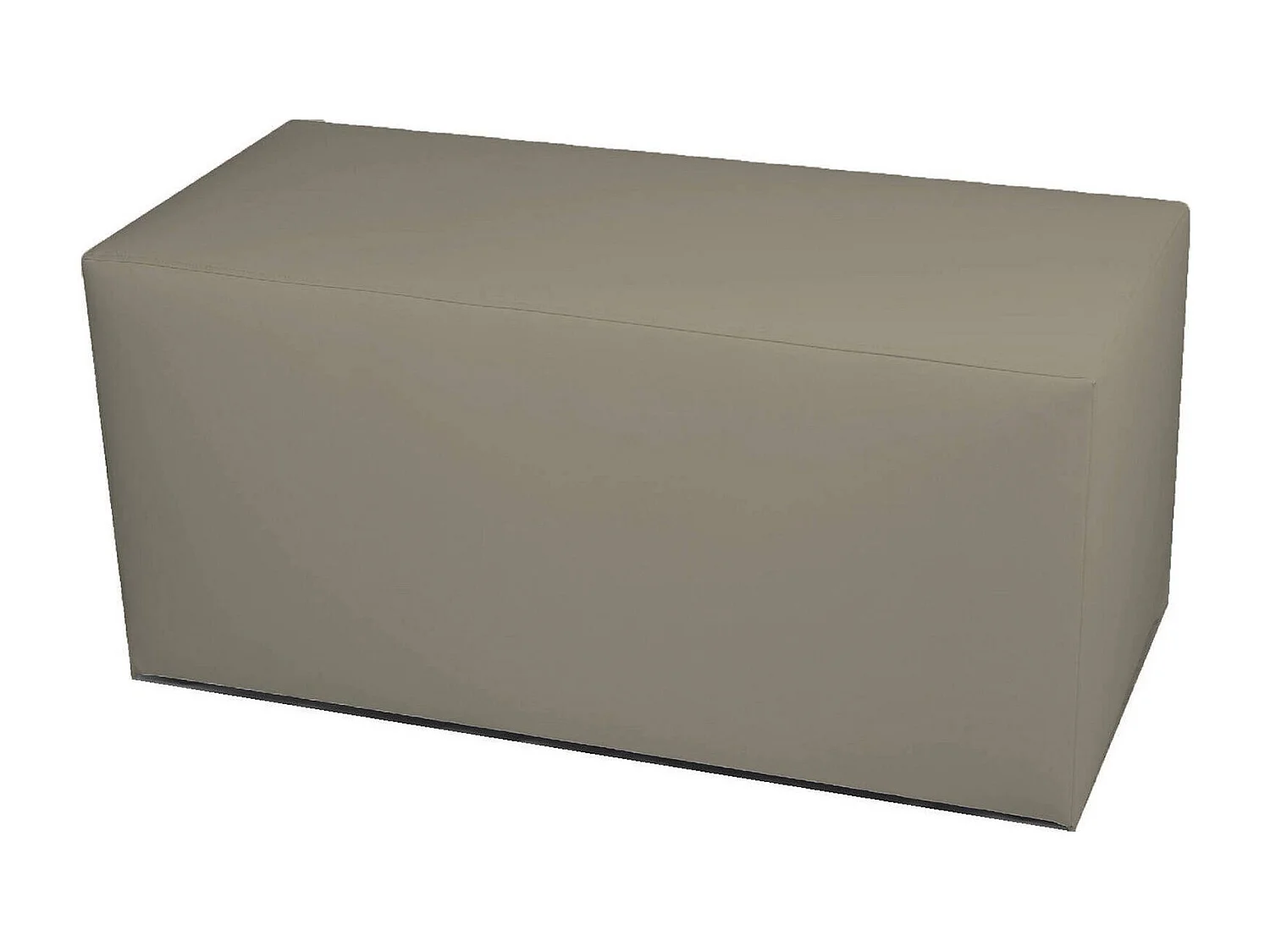 Pouf BucureÈ™ti, Fauteuil polyvalent, Chaise sac, Pouf repose-pieds, Made in Italy, 40x90 h42 cm, Tourterelle