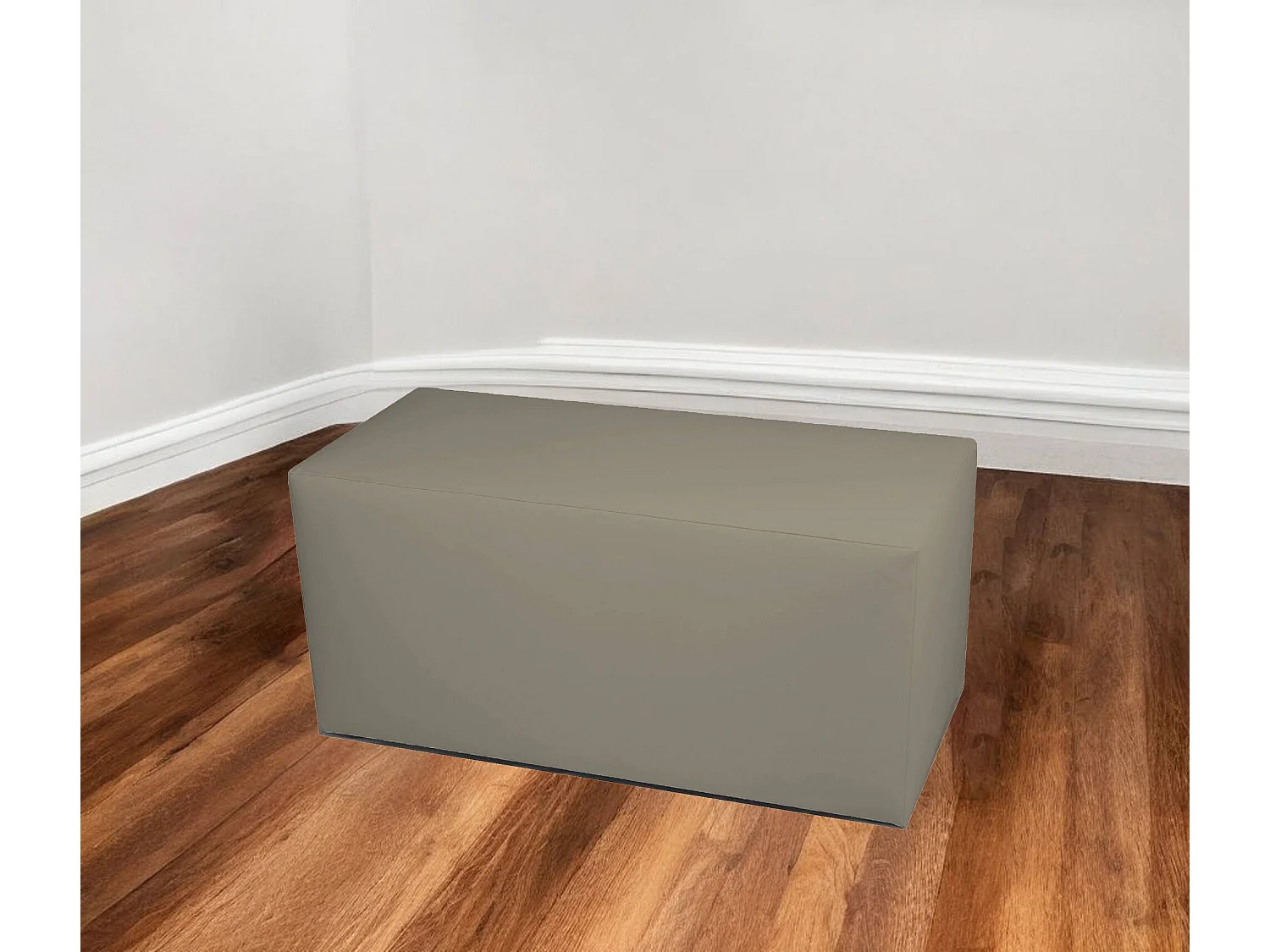 Pouf BucureÈ™ti, Fauteuil polyvalent, Chaise sac, Pouf repose-pieds, Made in Italy, 40x90 h42 cm, Tourterelle