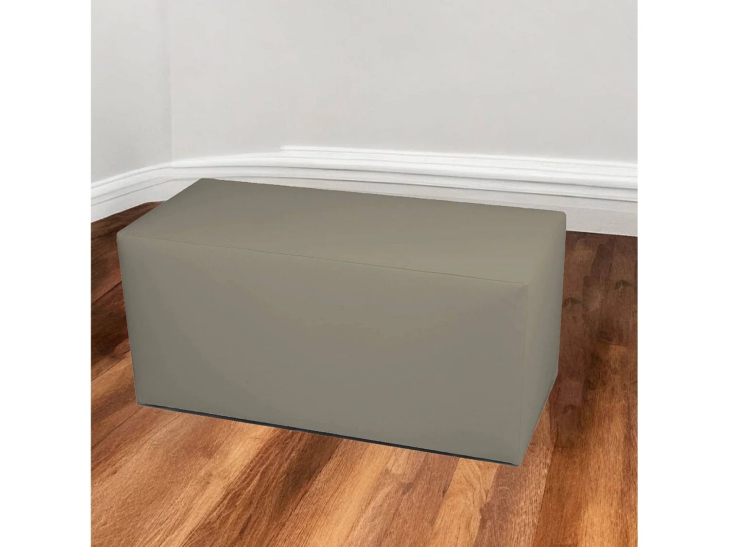 Pouf BucureÈ™ti, Fauteuil polyvalent, Chaise sac, Pouf repose-pieds, Made in Italy, 40x90 h42 cm, Tourterelle