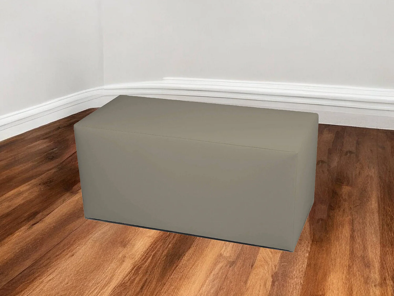 Pouf BucureÈ™ti, Fauteuil polyvalent, Chaise sac, Pouf repose-pieds, Made in Italy, 40x90 h42 cm, Tourterelle