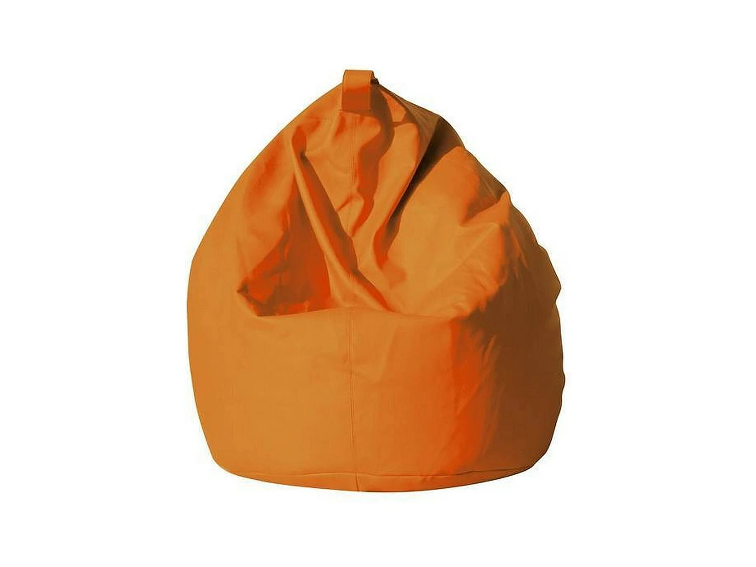 Pouf Azelia, Fauteuil polyvalent, Chaise sac, Pouf repose-pieds, Made in Italy, 70x70 h110 cm, Orange