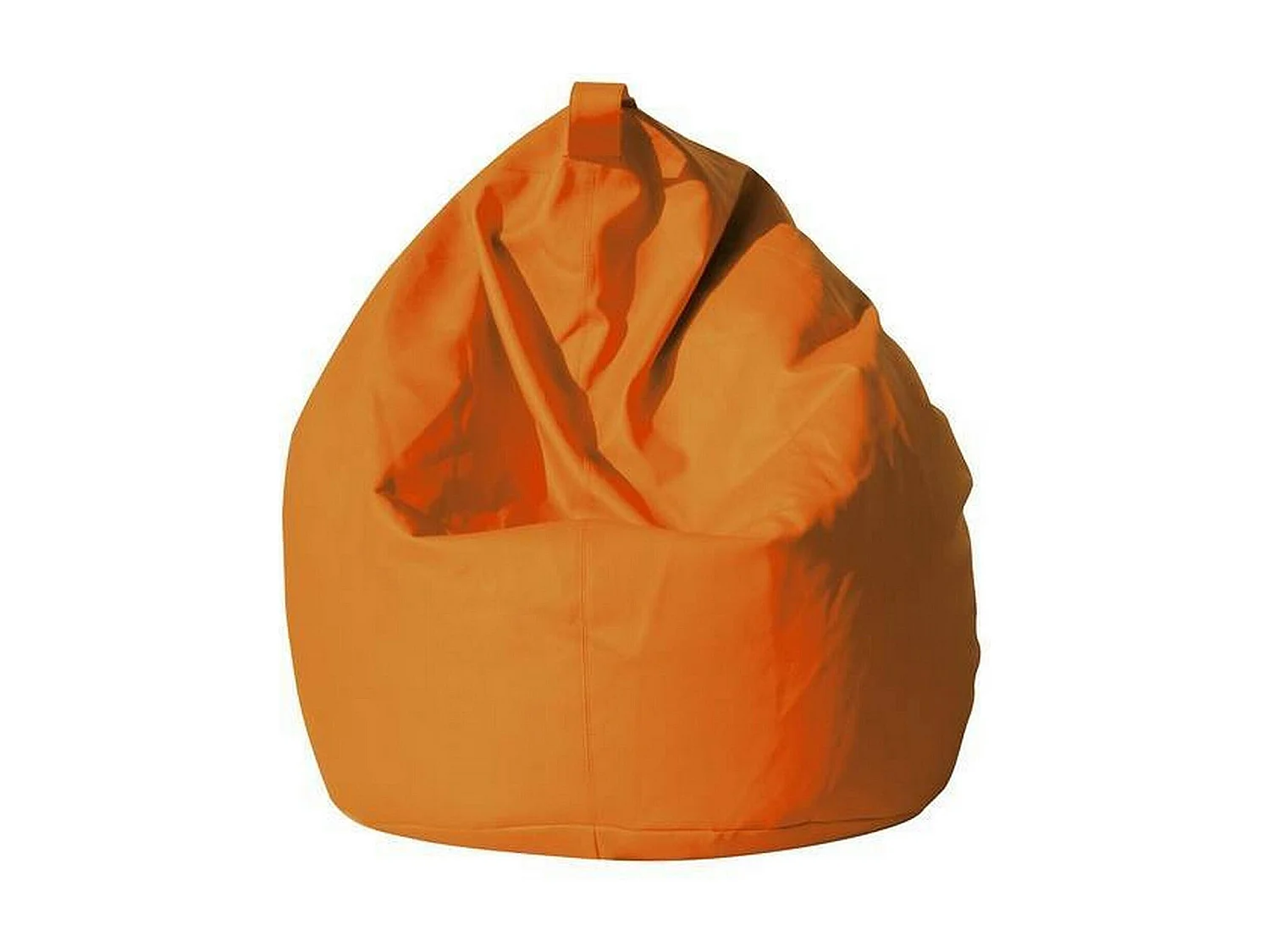 Pouf Azelia, Mehrzwecksessel, Sitzsack, Hockerhocker, Made in Italy, 70x70 h110 cm, Orange