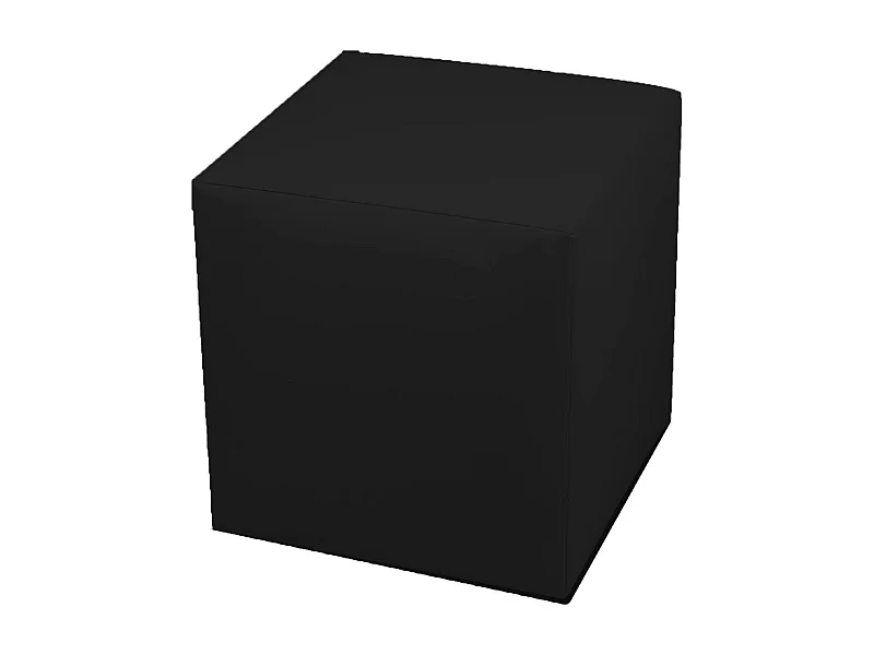 Pouf Accumoli, Fauteuil polyvalent, Chaise sac, Pouf repose-pieds, Made in Italy, 40x40 h42 cm, Noir