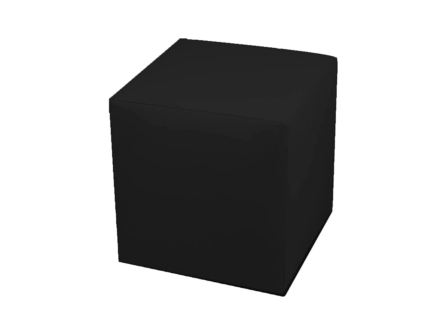 Pouf Accumoli, Fauteuil polyvalent, Chaise sac, Pouf repose-pieds, Made in Italy, 40x40 h42 cm, Noir