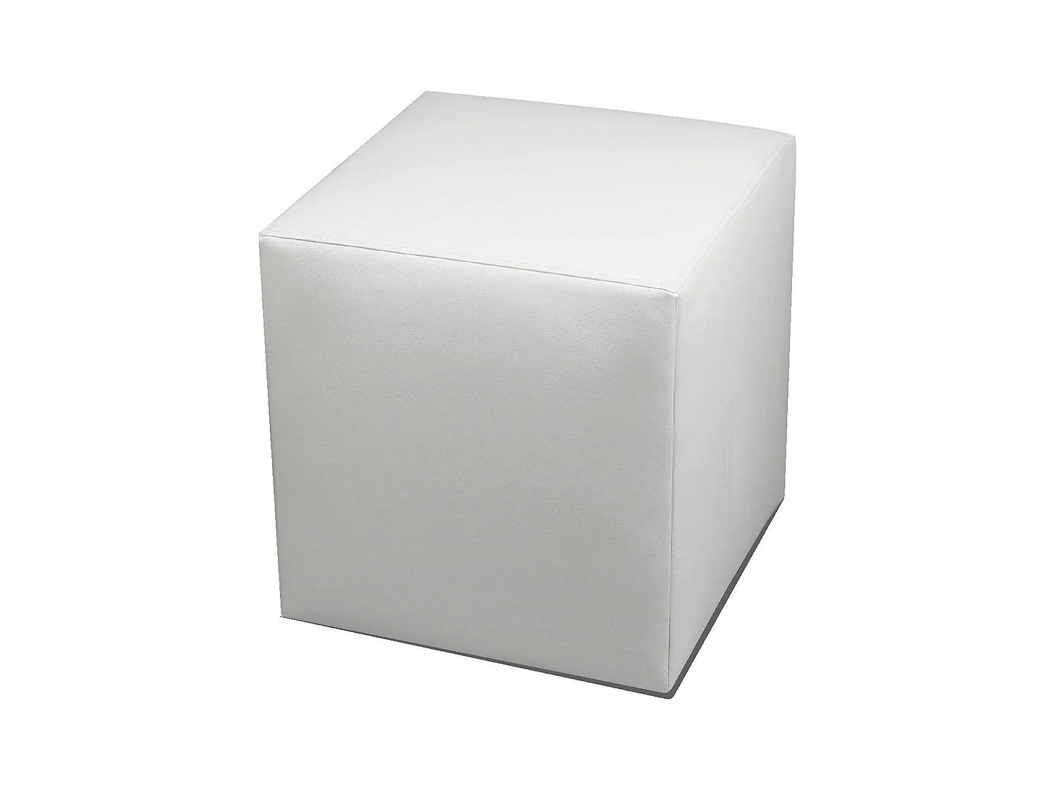 Pouf Accumoli, Fauteuil polyvalent, Chaise sac, Pouf repose-pieds, Made in Italy, 40x40 h42 cm, Blanc