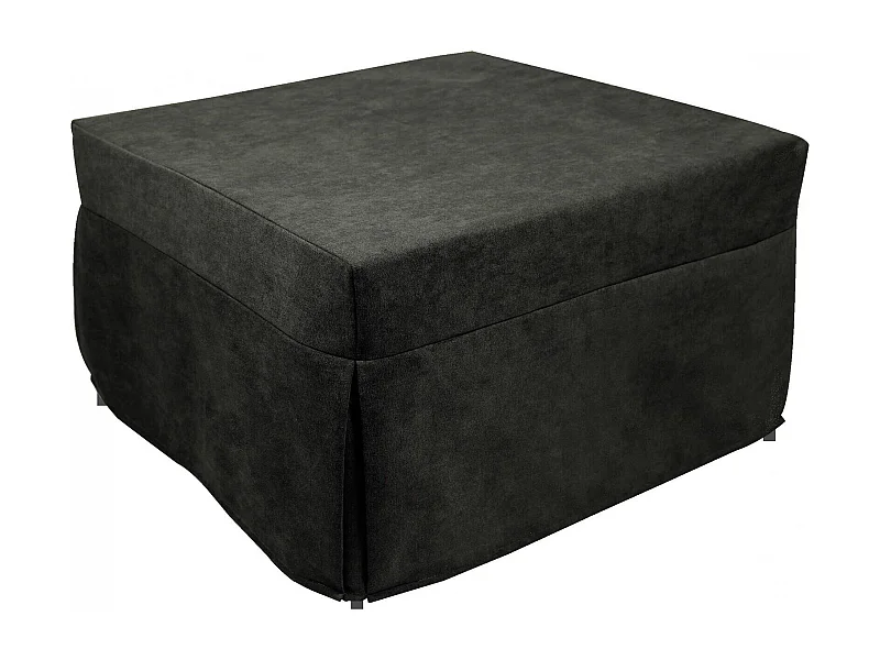 Pufe Arno, Poltrona multiusos, Pufe, Pufe apoio para os pés, Fabricado em Itália, 78x78 h45 cm, Cinza