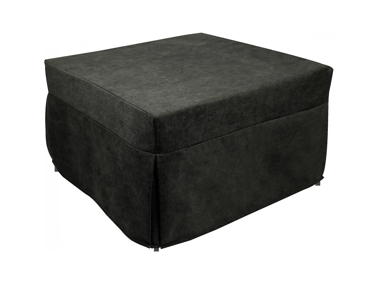 Arno poef, Multifunctionele fauteuil, Zitzak, Voetenbank poef, Made in Italy, 78x78 h45 cm, Grijs
