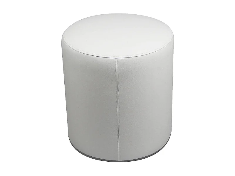 Pouf Lisboa, Fauteuil polyvalent, Chaise sac, Pouf repose-pieds, Made in Italy, 40x40 h42 cm, Blanc