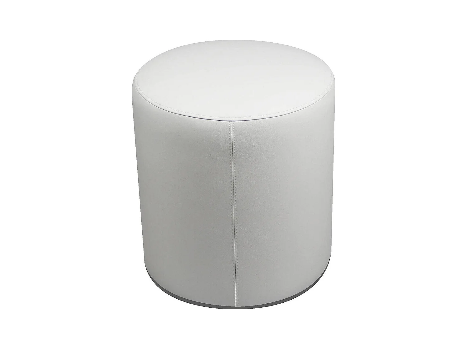 Puf Lisboa, Sillón multiusos, Puf, Puf reposapiés, Made in Italy, 40x40 h42 cm, Blanco