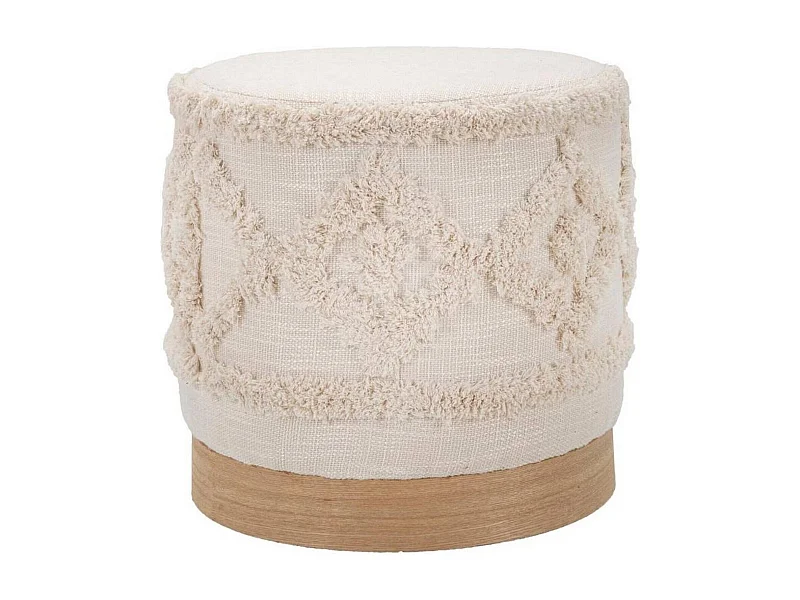 Pouf Khaled, Fauteuil polyvalent, Chaise sac, Pouf repose-pieds, 40x40 h40 cm, Blanc