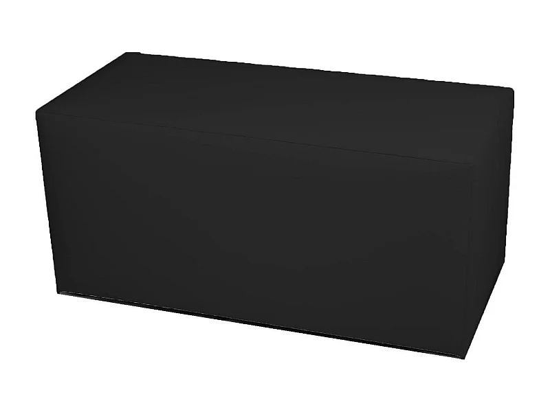Pouf BucureÈ™ti, Fauteuil polyvalent, Chaise sac, Pouf repose-pieds, Made in Italy, 40x90 h42 cm, Noir