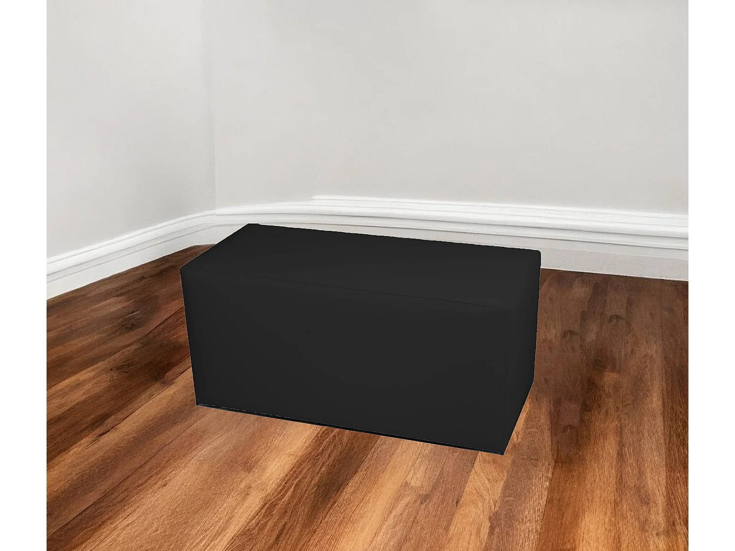 BucureÈ™ti poef, Multifunctionele fauteuil, Zitzak, Voetenbank poef, Made in Italy, 40x90 h42 cm, Zwart