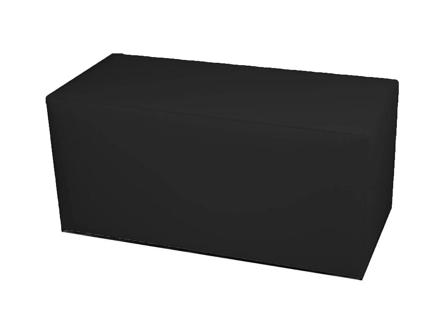 Pouf BucureÈ™ti, Fauteuil polyvalent, Chaise sac, Pouf repose-pieds, Made in Italy, 40x90 h42 cm, Noir