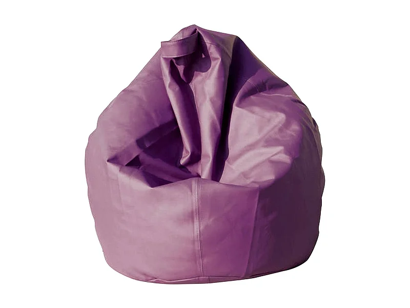 Pouf Azelia, Fauteuil polyvalent, Chaise sac, Pouf repose-pieds, Made in Italy, 70x70 h110 cm, Violet