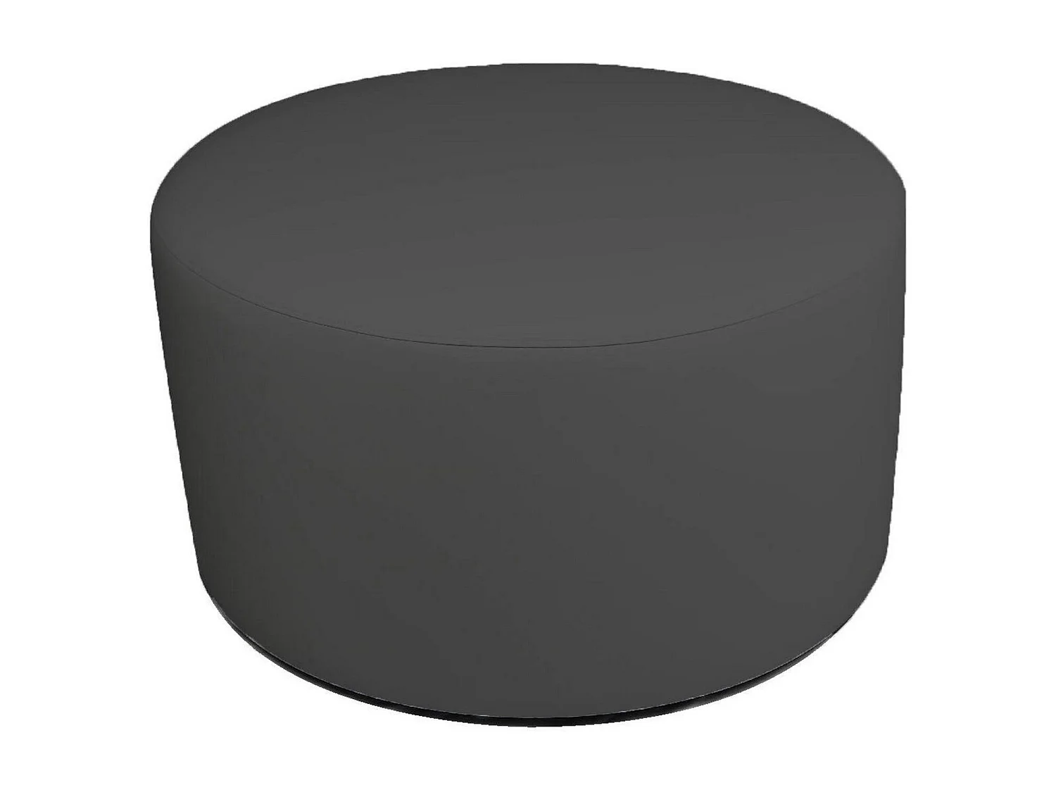 Pouf Anacapri, Fauteuil polyvalent, Chaise sac, Pouf repose-pieds, Made in Italy, 79x79 h42 cm, Gris foncé