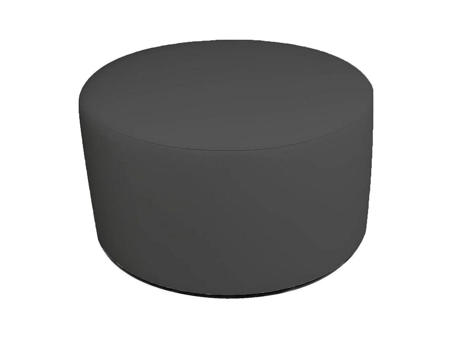 Pouf Anacapri, Fauteuil polyvalent, Chaise sac, Pouf repose-pieds, Made in Italy, 79x79 h42 cm, Gris foncé