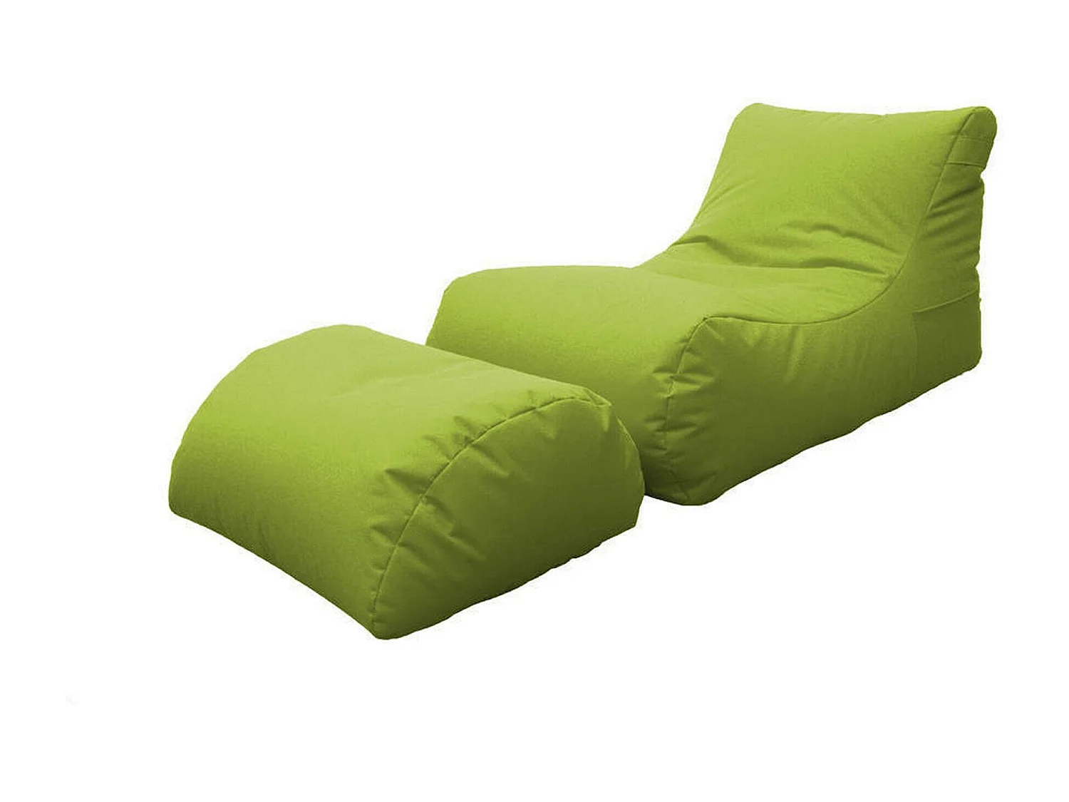 Pouf Alton, Forma Sacco Made in Italy, 80x120x60h cm Verde