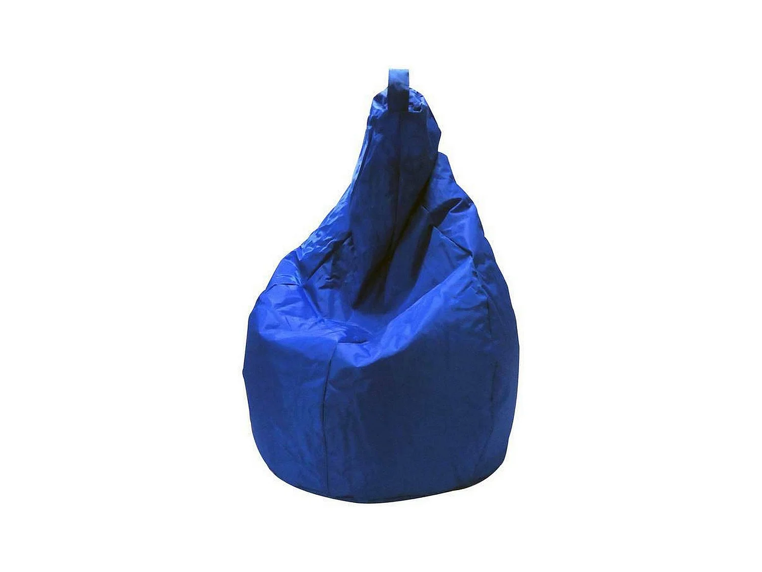 Pouf Angillina, Fauteuil polyvalent, Chaise sac, Pouf repose-pieds, Made in Italy, 80x80 h120 cm, Bleu