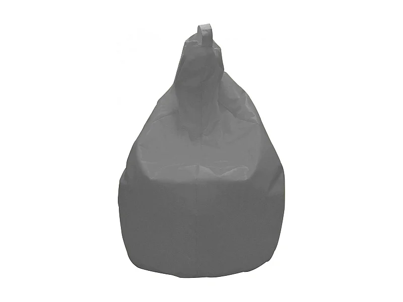 Pouf Angillina, Fauteuil polyvalent, Chaise sac, Pouf repose-pieds, Made in Italy, 80x80 h120 cm, Gris