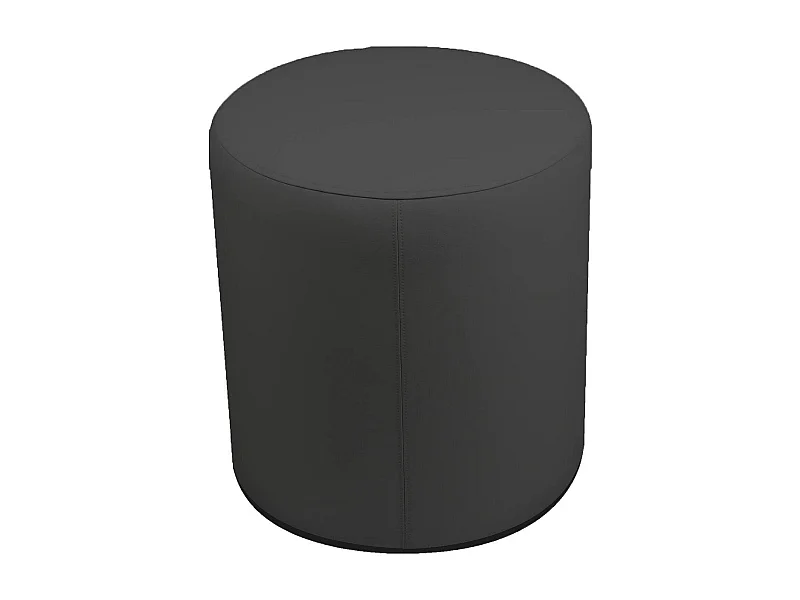 Pouf Lisboa, Mehrzwecksessel, Sitzsack, Hockerhocker, Made in Italy, 40x40 h42 cm, Dunkelgrau