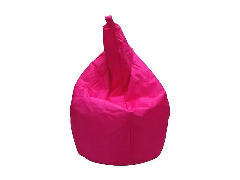 Pouf Angillina, Fauteuil polyvalent, Chaise sac, Pouf repose-pieds, Made in Italy, 80x80 h120 cm, Fuchsia