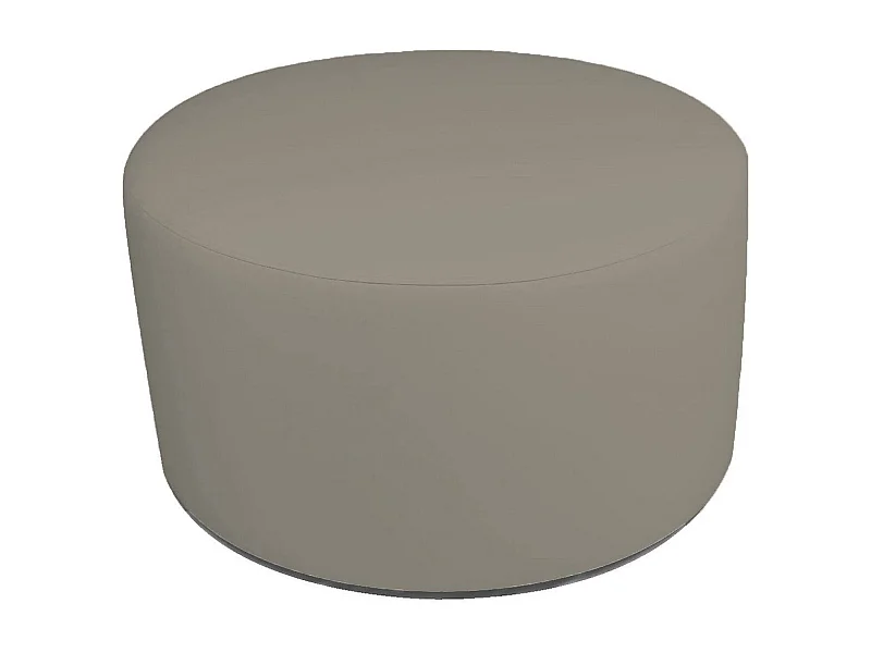 Pufe Anacapri, Poltrona multiusos, Pufe, Pufe apoio para os pés, Fabricado em Itália, 79x79 h42 cm, Taupe