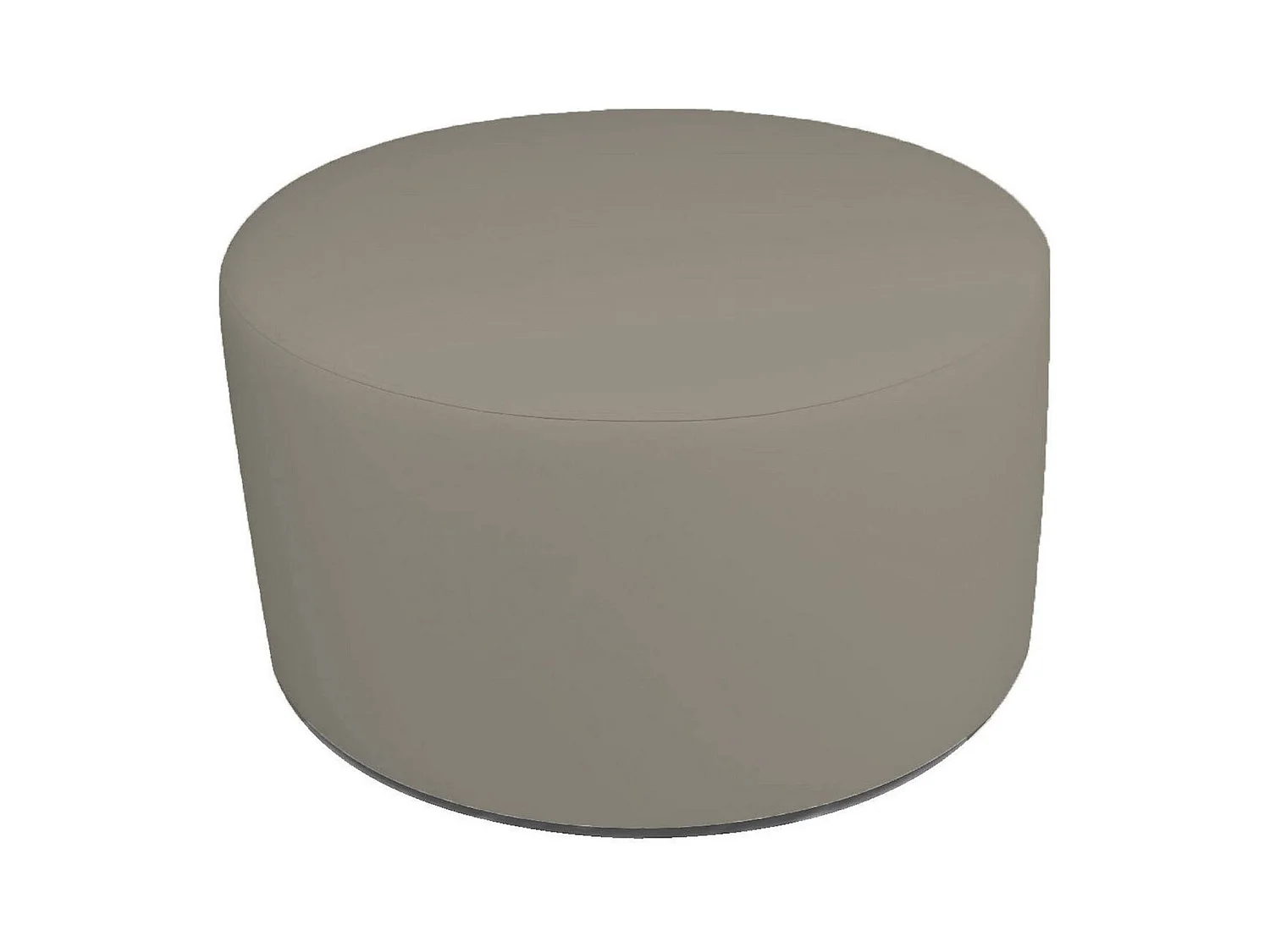 Pouf Anacapri, Fauteuil polyvalent, Chaise sac, Pouf repose-pieds, Made in Italy, 79x79 h42 cm, Tourterelle