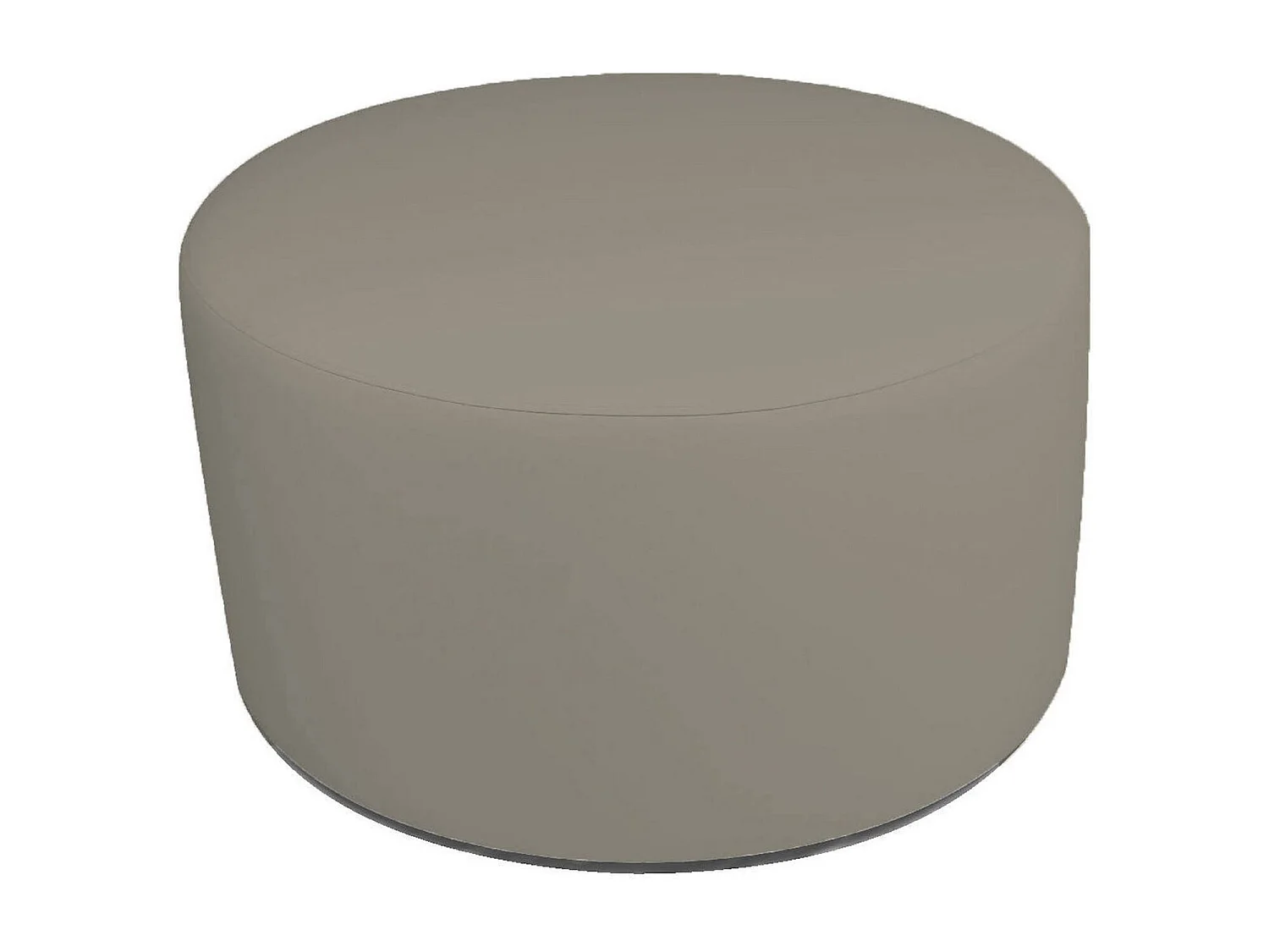 Pouf Anacapri, Fauteuil polyvalent, Chaise sac, Pouf repose-pieds, Made in Italy, 79x79 h42 cm, Tourterelle