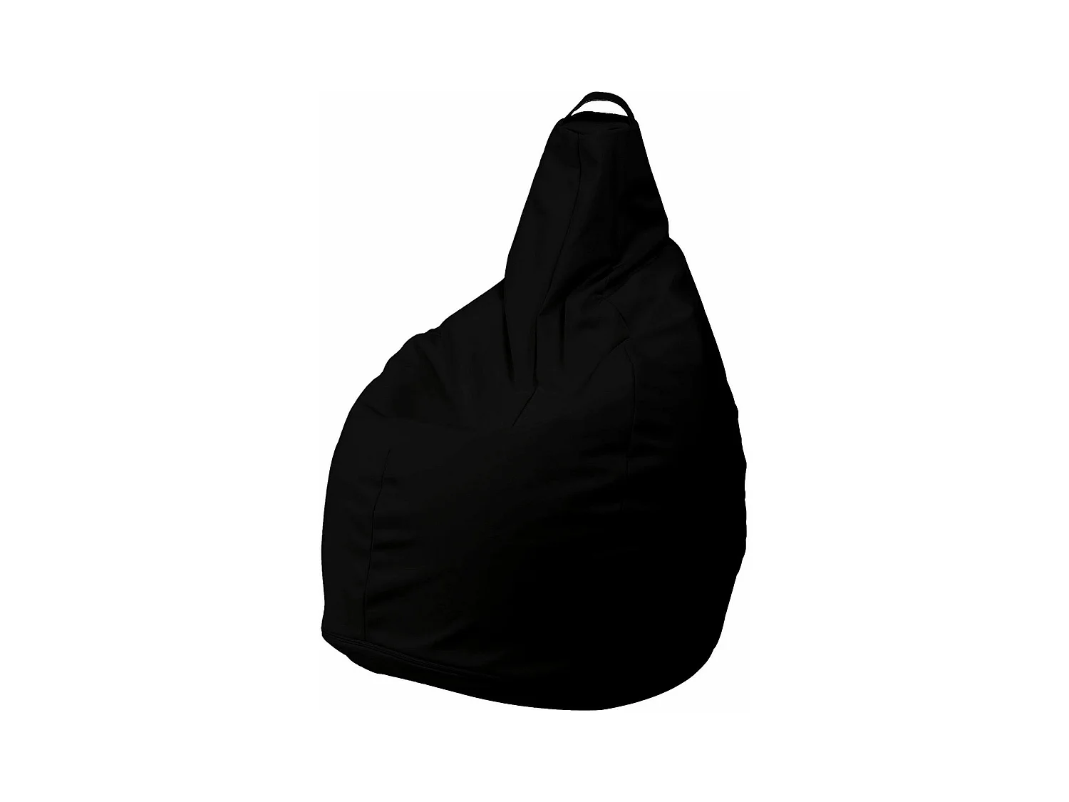 Pouf Agordo, Fauteuil polyvalent, Chaise sac, Pouf repose-pieds, Made in Italy, 90x90 h120 cm, Noir
