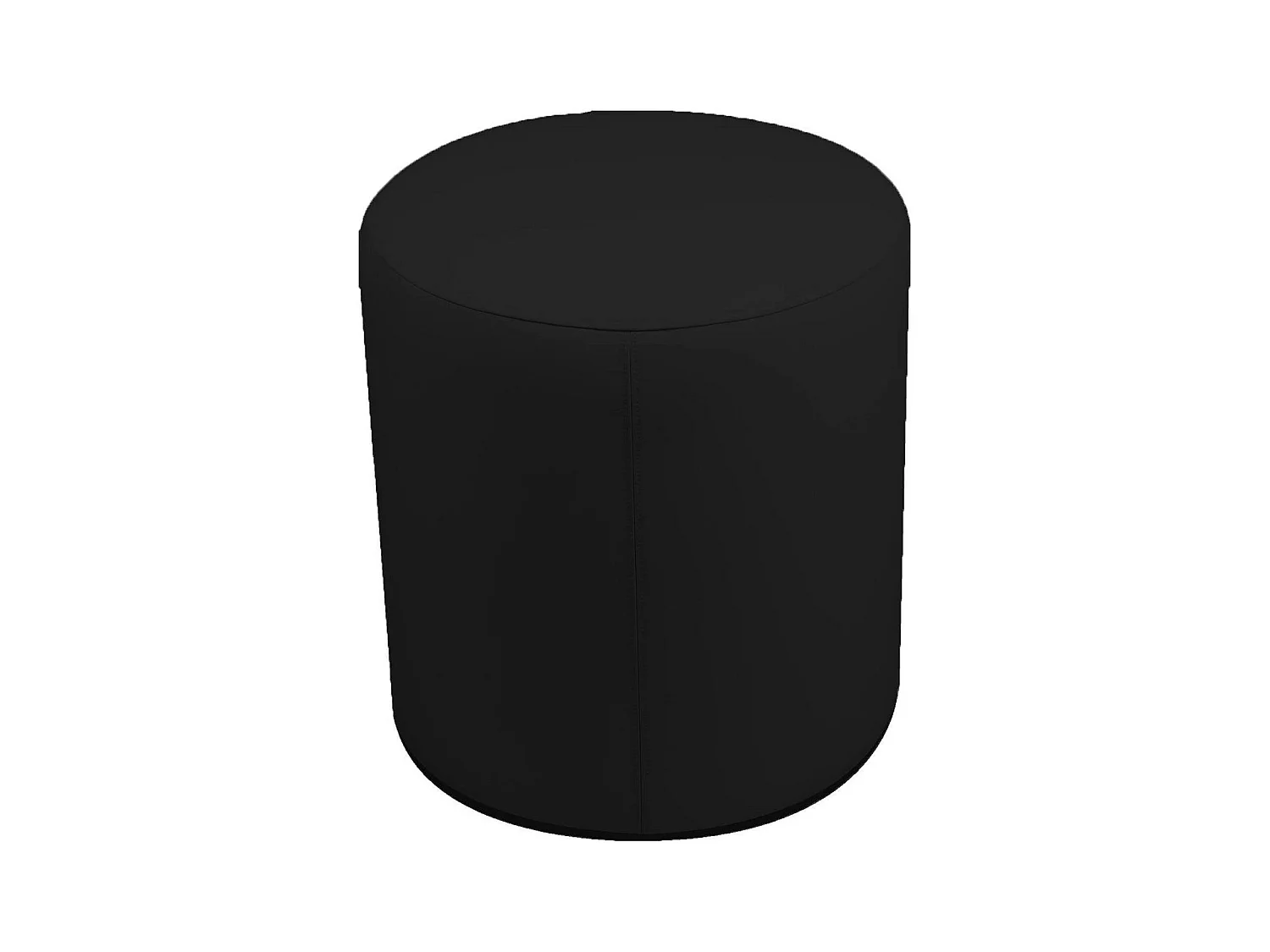 Pouf Lisboa, Fauteuil polyvalent, Chaise sac, Pouf repose-pieds, Made in Italy, 40x40 h42 cm, Noir
