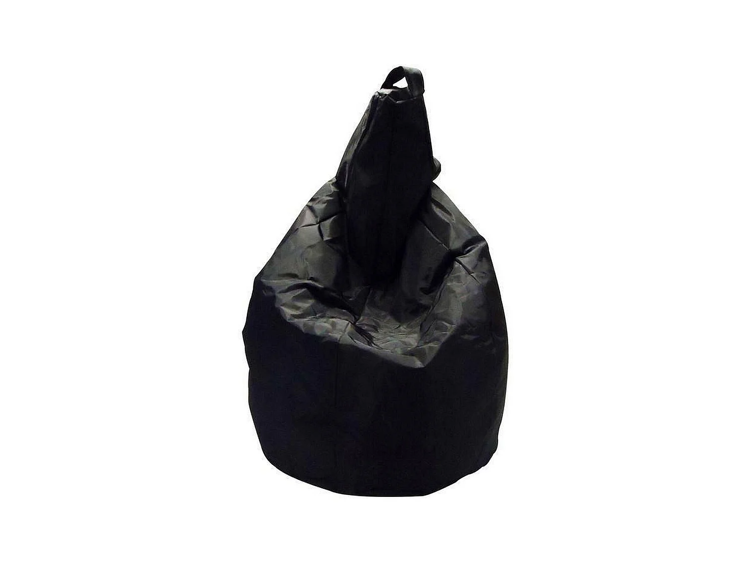 Pouf Angillina, Fauteuil polyvalent, Chaise sac, Pouf repose-pieds, Made in Italy, 80x80 h120 cm, Noir