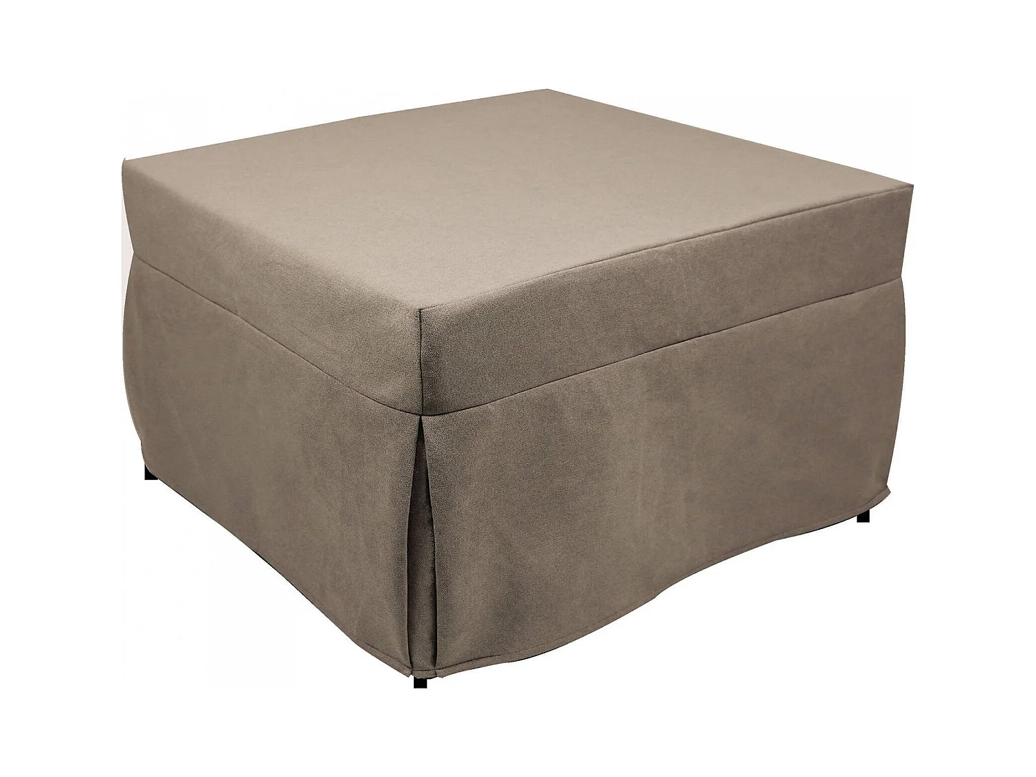Pouf Arno, Fauteuil polyvalent, Chaise sac, Pouf repose-pieds, Made in Italy, 78x78 h45 cm, Tourterelle