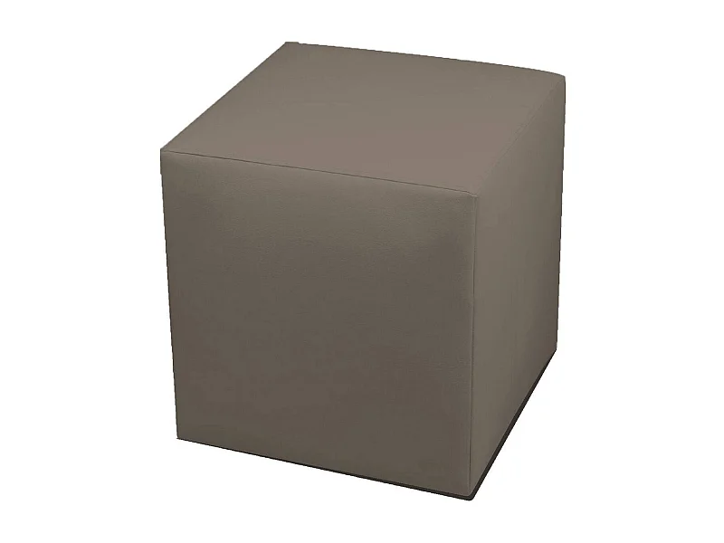 Pufe Accumoli, Poltrona multiusos, Pufe, Pufe apoio para os pés, Fabricado em Itália, 40x40 h42 cm, Taupe