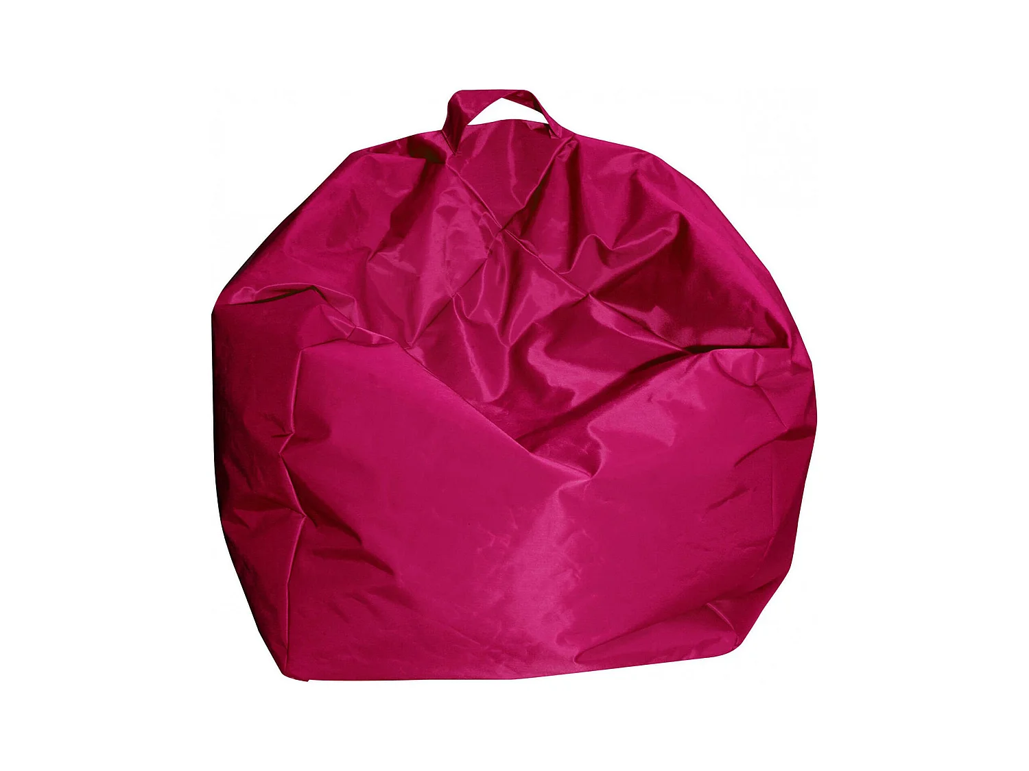 Pouf Ascia, Fauteuil polyvalent, Chaise sac, Pouf repose-pieds, Made in Italy, 65x65 h50 cm, Fuchsia