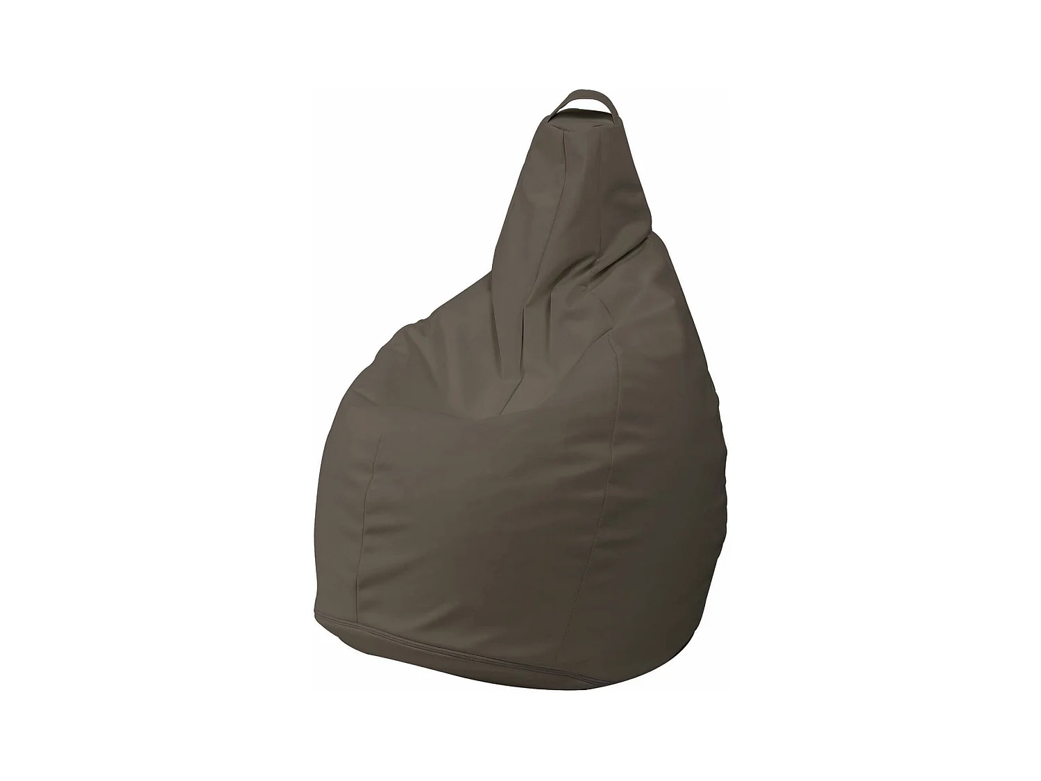 Pouf Aunter, Fauteuil polyvalent, Chaise sac, Pouf repose-pieds, Made in Italy, 90x90 h120 cm, Beige