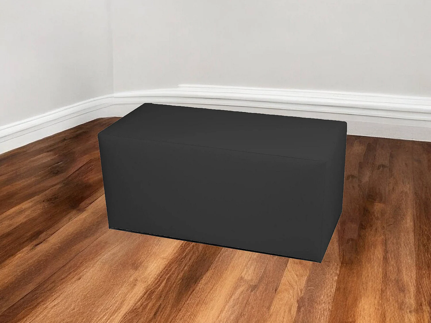 Pouf BucureÈ™ti, Mehrzwecksessel, Sitzsack, Hockerhocker, Made in Italy, 40x90 h42 cm, Dunkelgrau