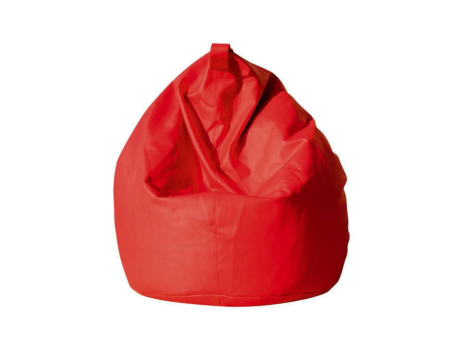 Pouf Azelia, Fauteuil polyvalent, Chaise sac, Pouf repose-pieds, Made in Italy, 70x70 h110 cm, Rouge