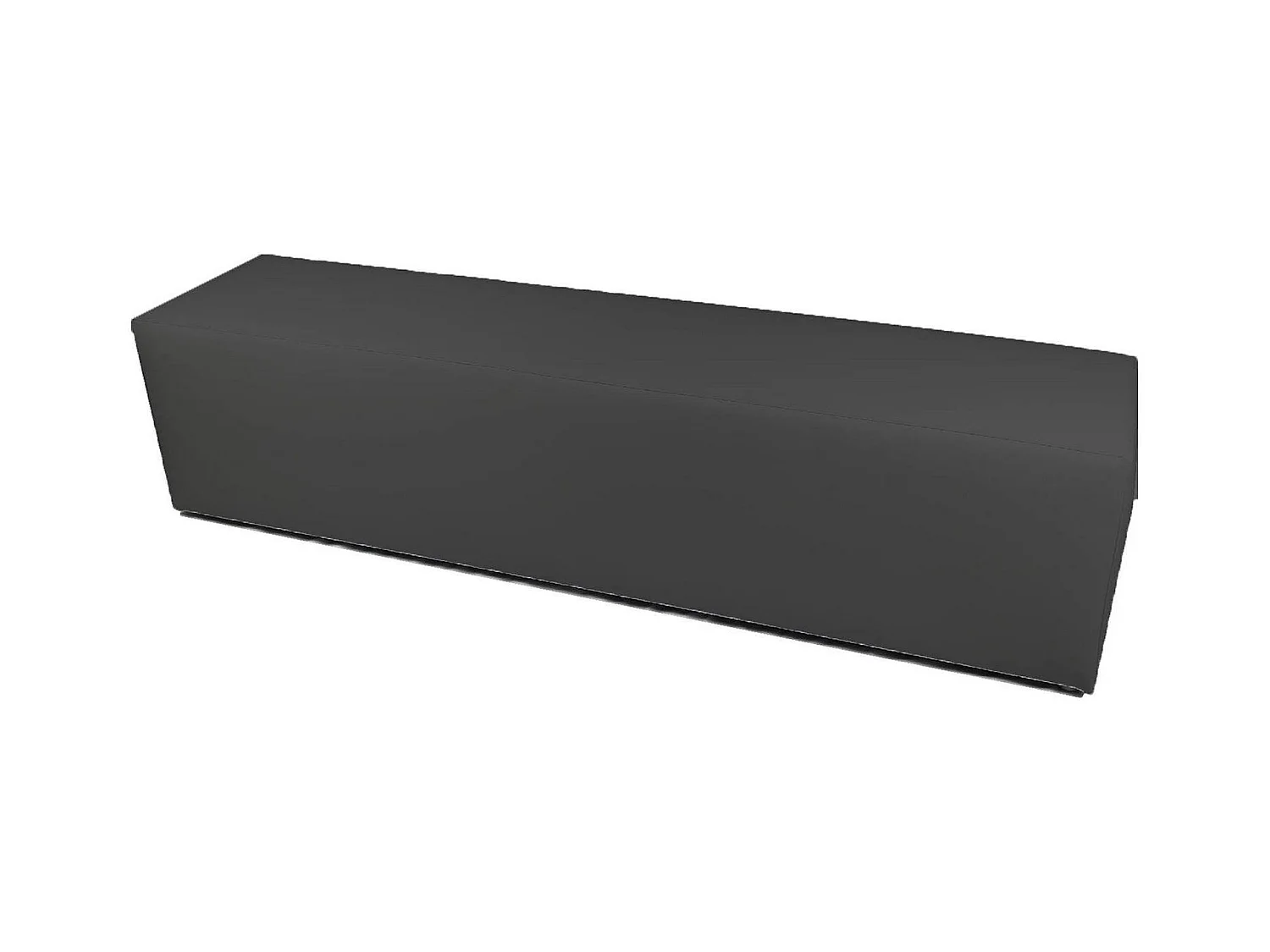 Apecchio poef, Multifunctionele fauteuil, Zitzak, Voetenbank poef, Made in Italy, 180x40 h42 cm, Grijs