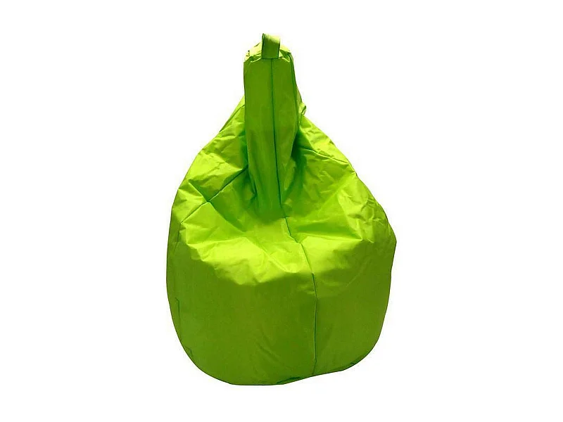 Pouf Angillina, Fauteuil polyvalent, Chaise sac, Pouf repose-pieds, Made in Italy, 80x80 h120 cm, Vert