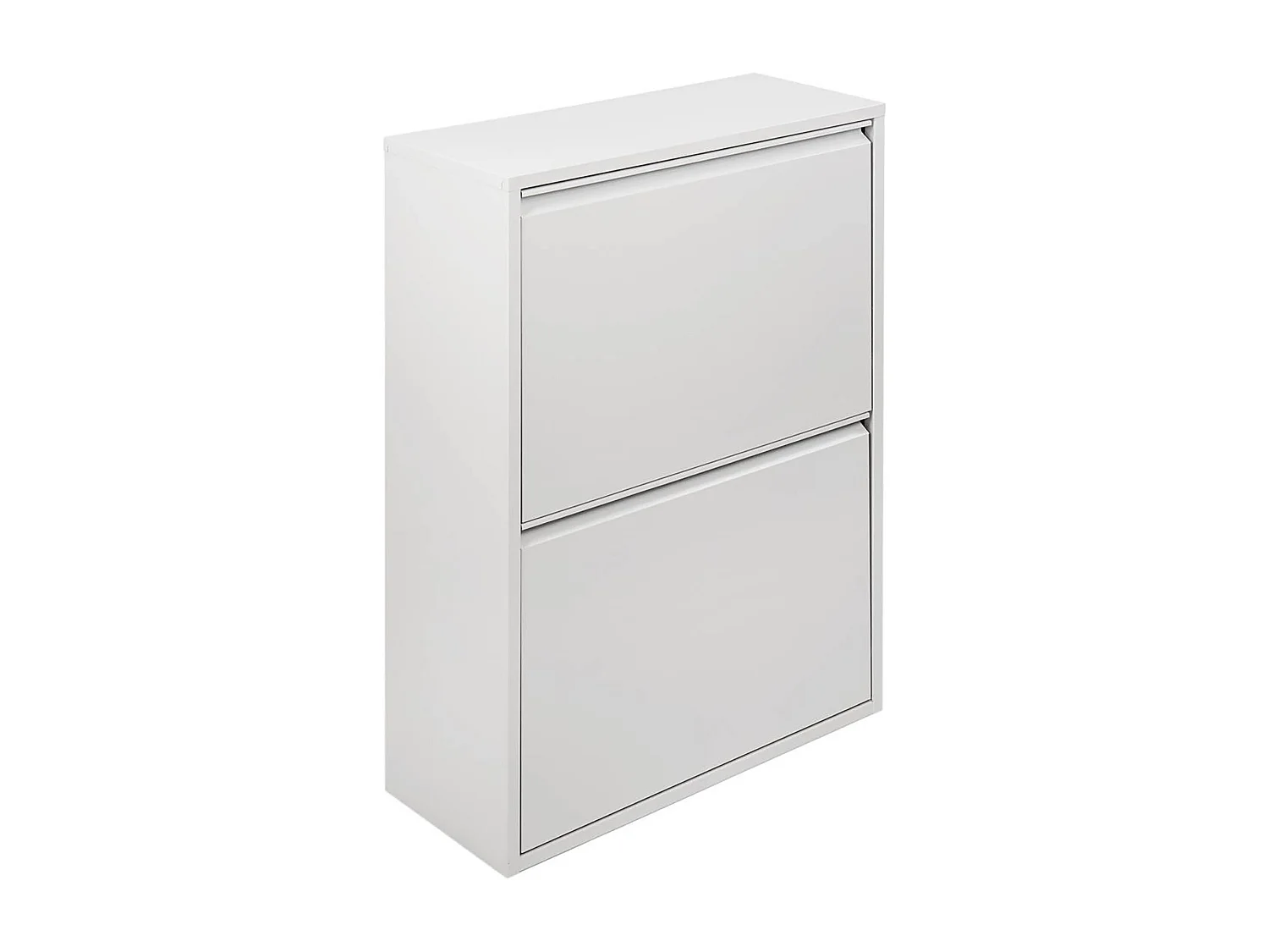 AnuKhatun vuilnisbak, Afvalbak, Recyclingbak, Kast voor afval, 60x25 h93 cm, Wit