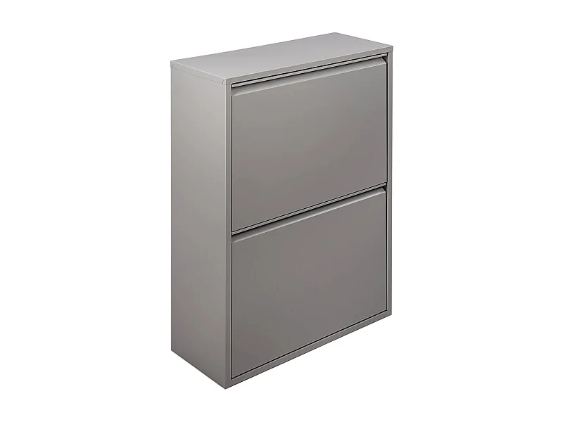 Poubelle AnuKhatun, Corbeille, Poubelle pour la collecte des déchets, Armoire à ordures, 60x25 h93 cm, Gris