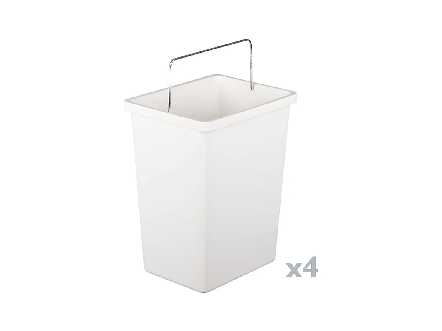 Poubelle AnuKhatun, Corbeille, Poubelle pour la collecte des déchets, Armoire à ordures, 60x25 h93 cm, Gris
