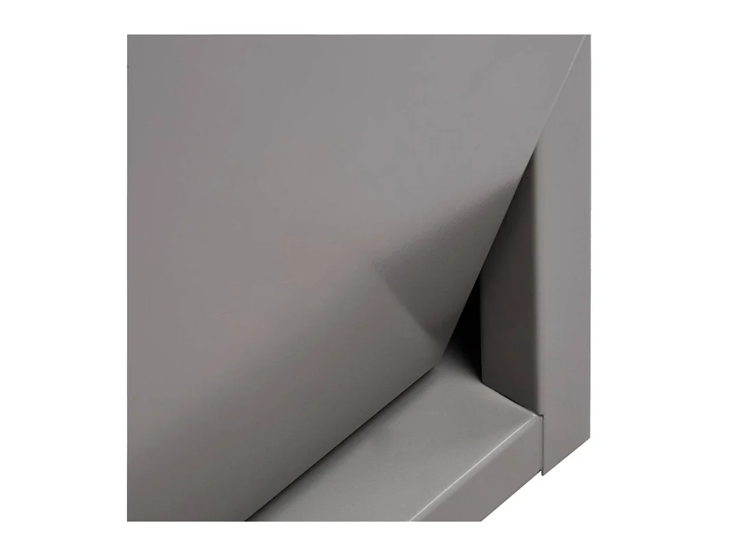 Poubelle AnuKhatun, Corbeille, Poubelle pour la collecte des déchets, Armoire à ordures, 60x25 h93 cm, Gris