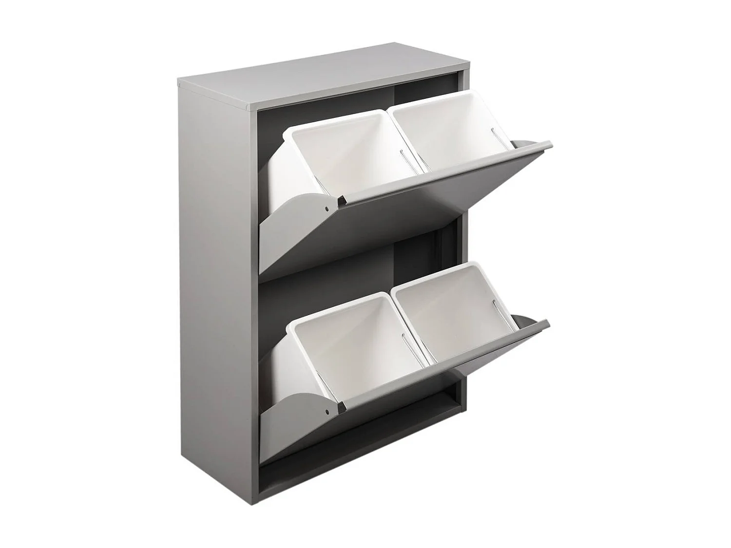 Dmora - Pattumiera AnuKhatun, 60x25 h93 cm, Grigio