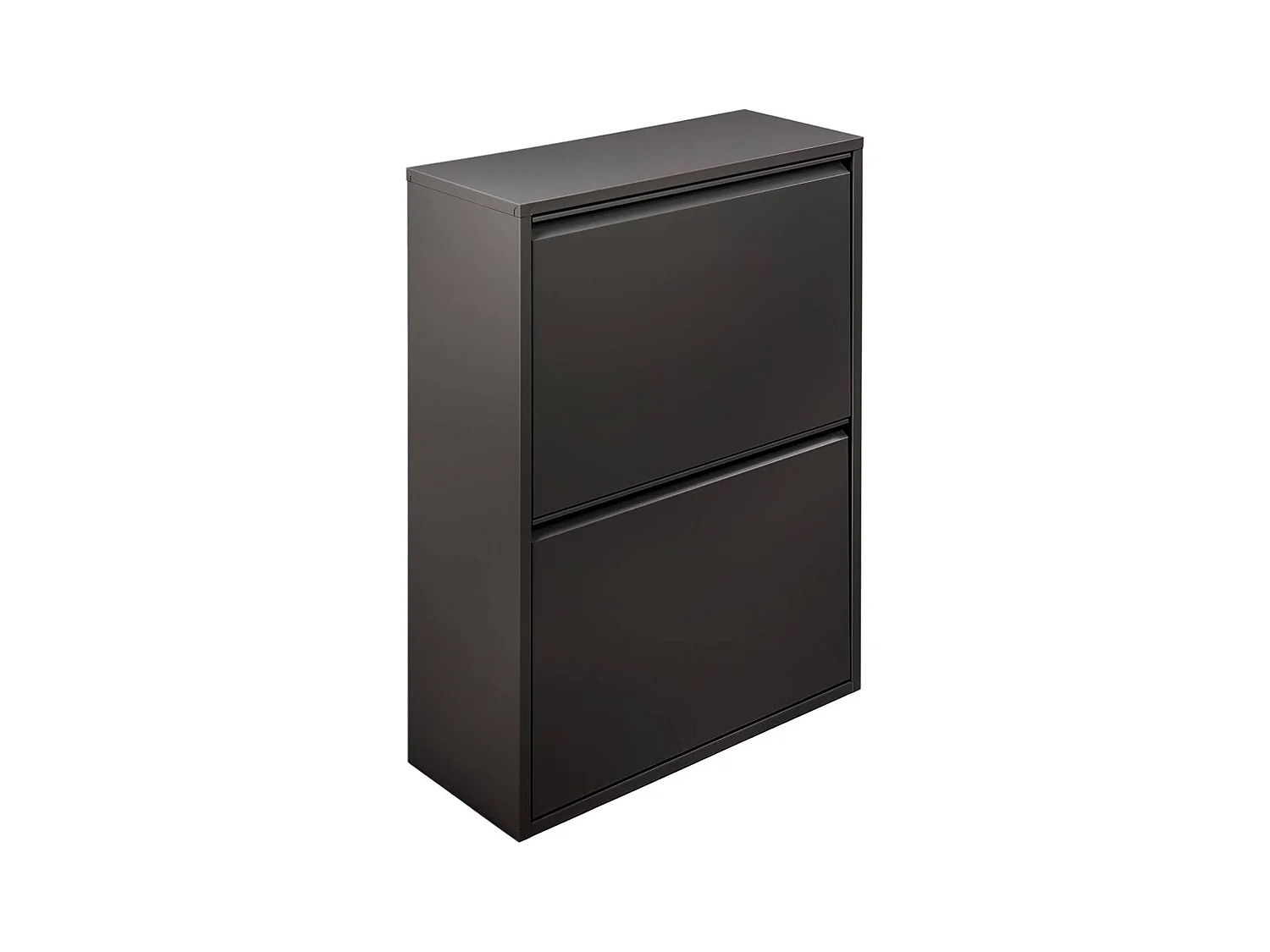 Poubelle AnuKhatun, Corbeille, Poubelle pour la collecte des déchets, Armoire à ordures, 60x25 h93 cm, Noir