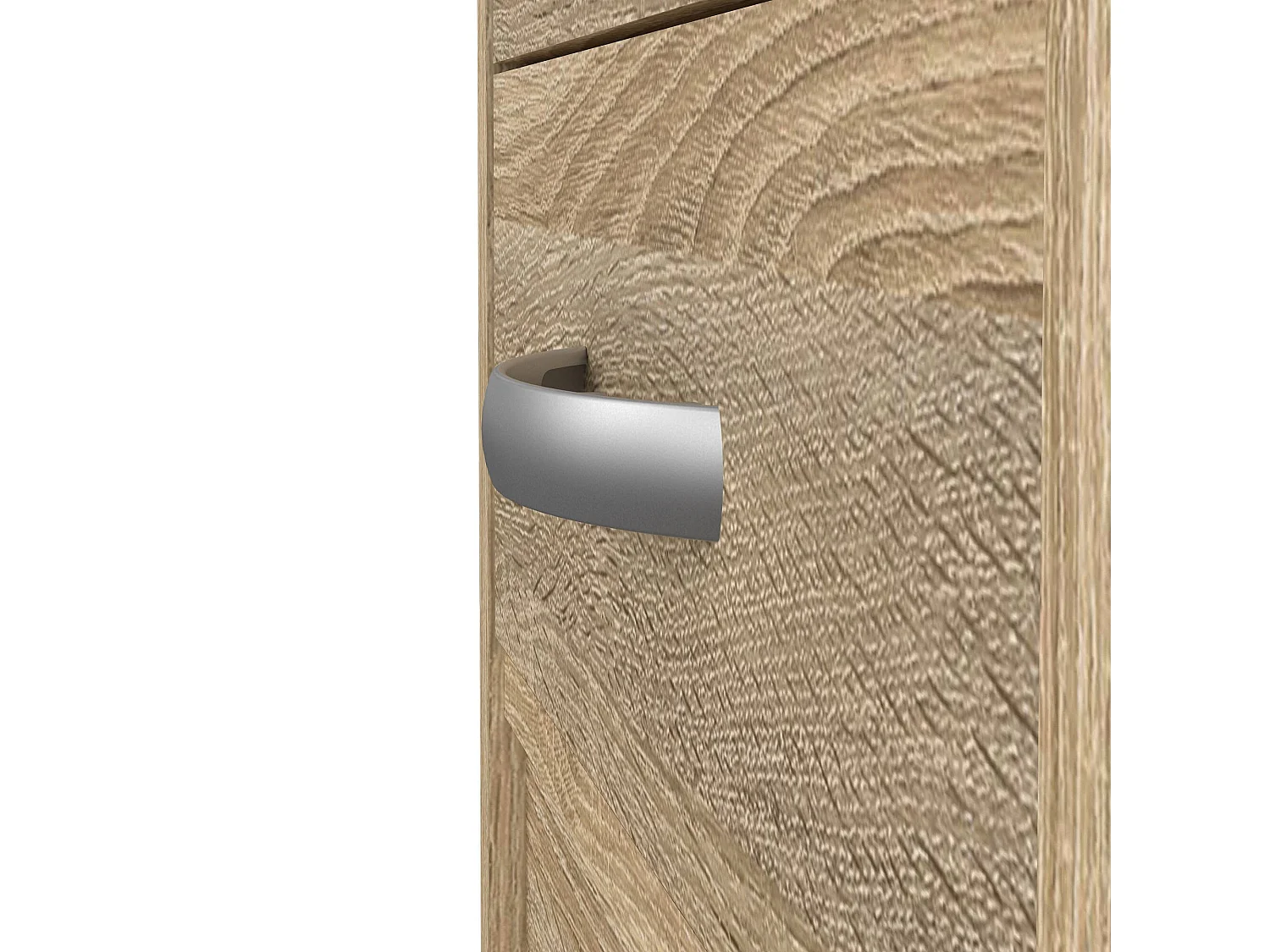 Secretária Amor, Secretária multiusos, Secretária com suporte para PC, Bancada, 109x49 h76 cm, Carvalho