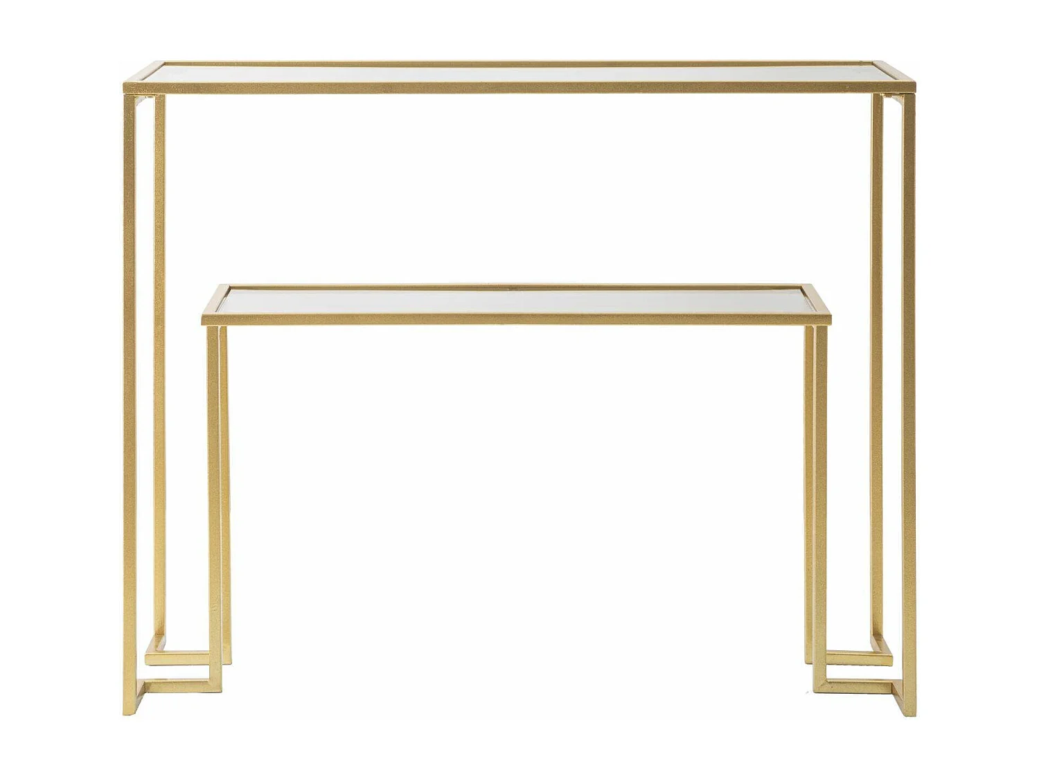 Console Jackson, Table polyvalente, Armoire de rangement, Bureau du couloir, 100x35 h80 cm, Or