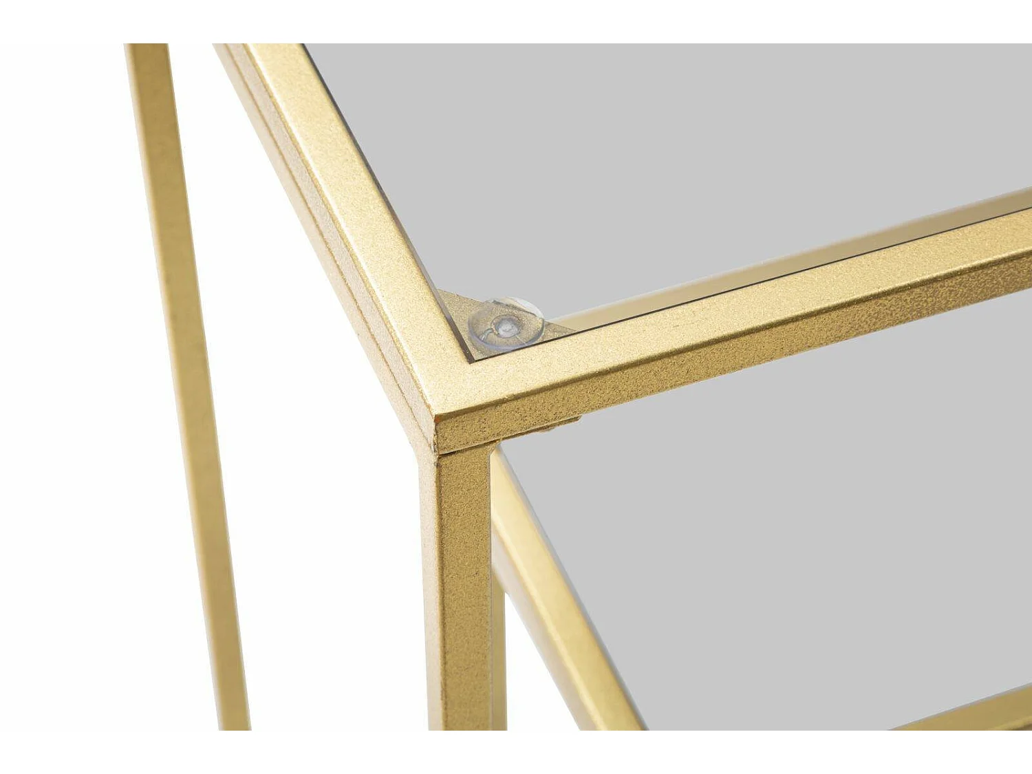 Console Jackson, Table polyvalente, Armoire de rangement, Bureau du couloir, 100x35 h80 cm, Or